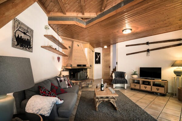 Résidence Morzna: ruim 6-persoonsappartement in hartje Morzine met open haard - thumbnail 4