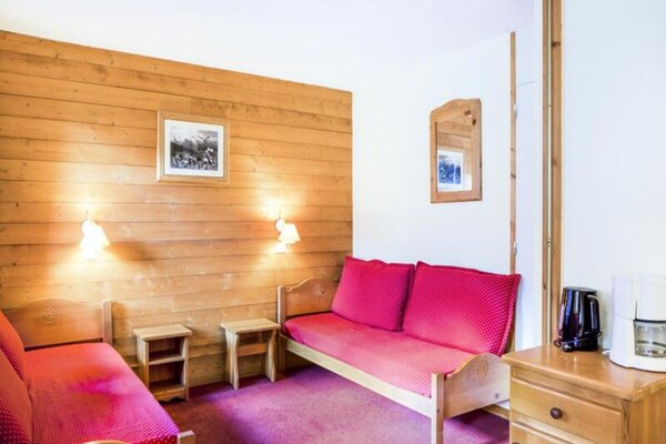 Gezellig appartement in Quartier La Forêt, Valmorel - 4 pers, ski-in bereikbaar - thumbnail 4