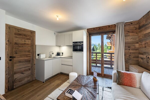 Knus appartement in Megève, vlakbij de Mont d'Arbois skilift - thumbnail 2