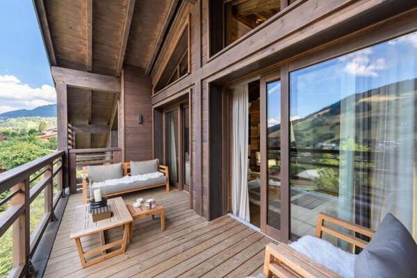 Penthouse voor 10 personen met uitzicht op de vallei in Megève - thumbnail 5