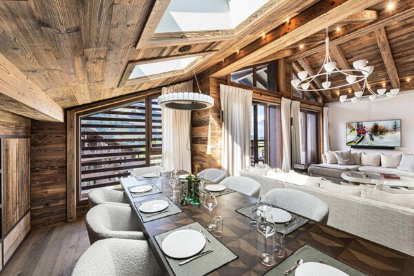 Penthouse voor 10 personen met uitzicht op de vallei in Megève - thumbnail 2