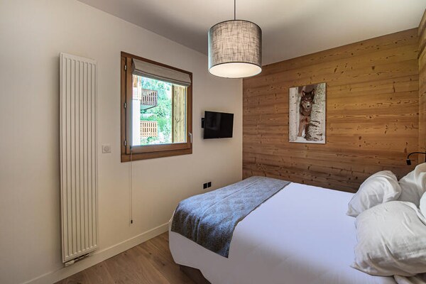 Chic Alpenappartement voor 6 personen met bergzicht bij Megève centrum - thumbnail 1