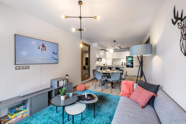 Modern appartement in Megève met uitzicht op de Mont-Blanc en wellness - thumbnail 3