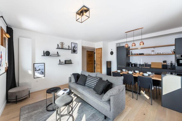 Licht appartement op zonnige heuvel met uitzicht op Rochebrune - thumbnail 6