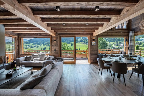 Ruim chalet-appartement voor 12 personen aan de piste in Megève - thumbnail 4