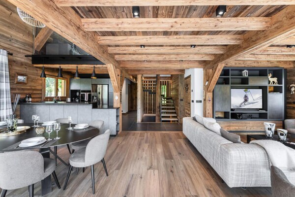 Ruim chalet-appartement voor 12 personen aan de piste in Megève - thumbnail 6