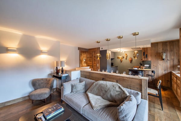 Luxe duplexappartement in het hart van Megève, vlakbij de skilift - thumbnail 4
