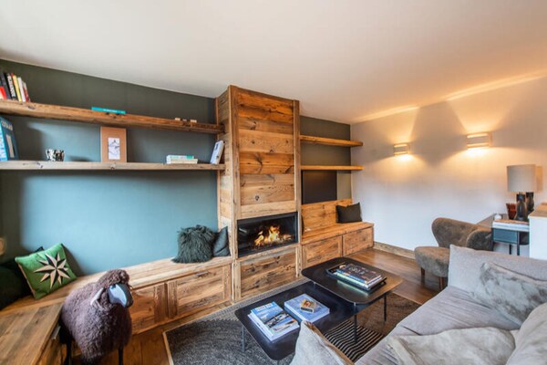 Luxe duplexappartement in het hart van Megève, vlakbij de skilift - thumbnail 3
