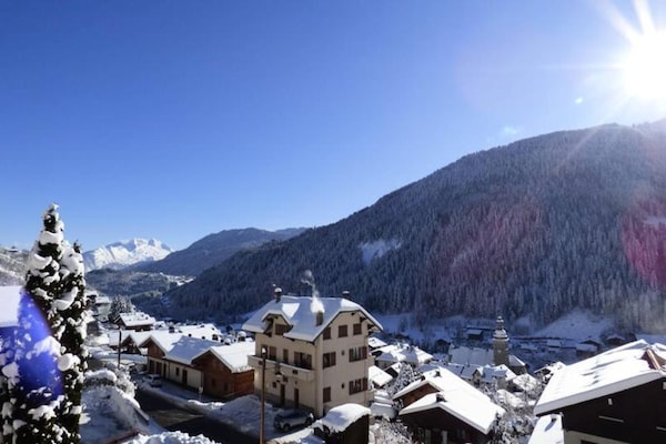 Knusse studio in Le Grand Bornand met uitzicht op de Aravis-keten - thumbnail 2