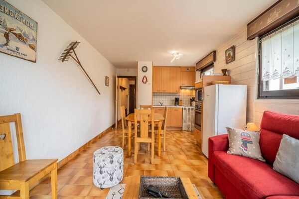 Appartement 33m² op 50m van de piste in La Clusaz met terras op het zuiden - thumbnail 2
