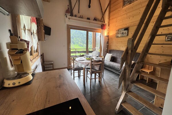 Knus appartement voor 5 personen op 200m van de piste in La Clusaz - thumbnail 2