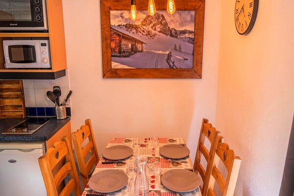 Studio-appartement in hartje Les Orres met uitzicht op de pistes - thumbnail 6