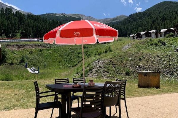 Duplex voor 6 personen aan de piste in Les Orres 1800 met zwembad - thumbnail 2