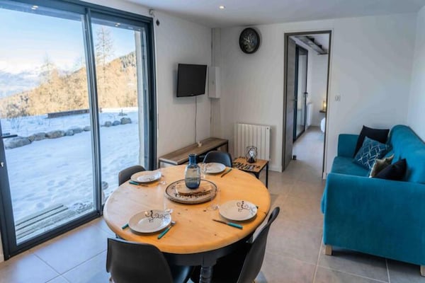 Rustiek appartement voor 6 personen aan de voet van de pistes in Les Orres - thumbnail 5