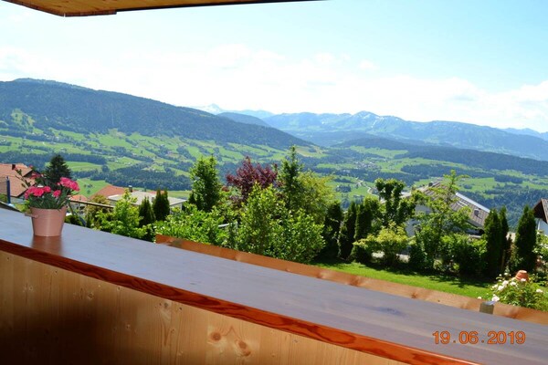Panorama-appartement in Sulzberg, 200 meter van de skilift - thumbnail 5