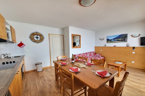 Familieappartement voor 6 aan de golfbaan in Chamrousse, 100m van de lift - thumbnail 3