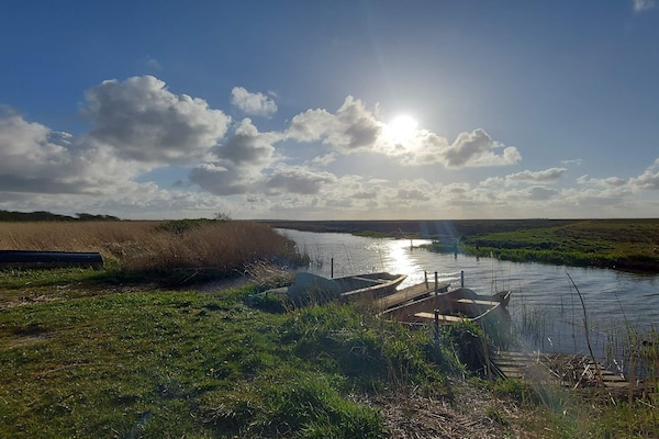 Zonovergoten vakantiehuis met whirlpool en tuin op 700m van de fjord in Hemmet - thumbnail 3