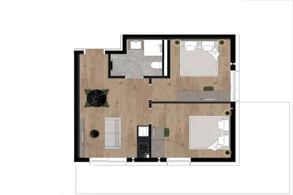 Gipfelglück 5: Modern appartement aan de golfbaan in Kirchberg - thumbnail 3