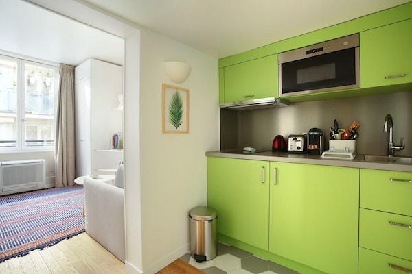 Sfeervolle studio in de Marais, op loopafstand van Beaubourg - thumbnail 3