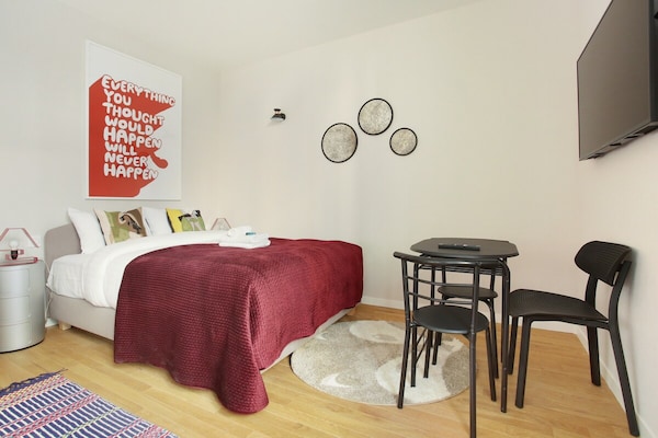 Sfeervolle studio in de Marais, op loopafstand van Beaubourg - thumbnail 4