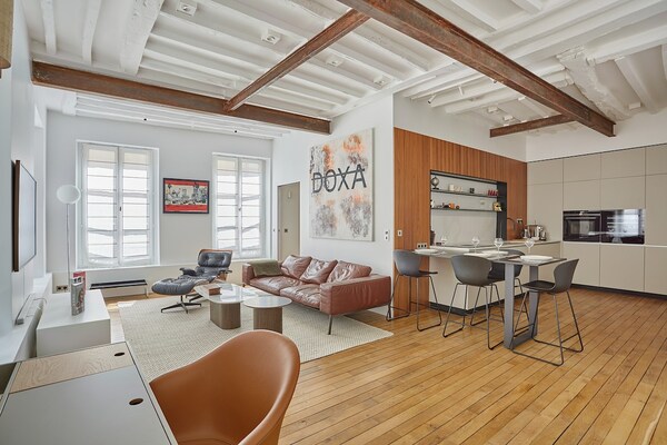 Chic appartement in hartje Parijs met 2 suites, 74m² - thumbnail 1