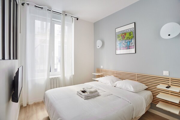 Trendy appartement voor 6 in hartje Parijs, bij Rue Montorgueil - thumbnail 5