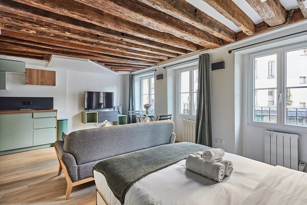 Sfeervol appartement in trendy wijk Parijs, op loopafstand van Montorgueil - thumbnail 3