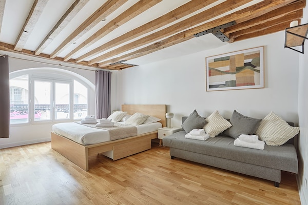 Licht appartement in hartje Parijs, vlakbij Montorgueil - thumbnail 3