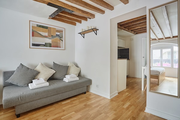 Licht appartement in hartje Parijs, vlakbij Montorgueil - thumbnail 5