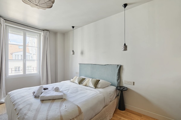 Gerenoveerd appartement in de Marais, vlakbij Place des Vosges - thumbnail 6