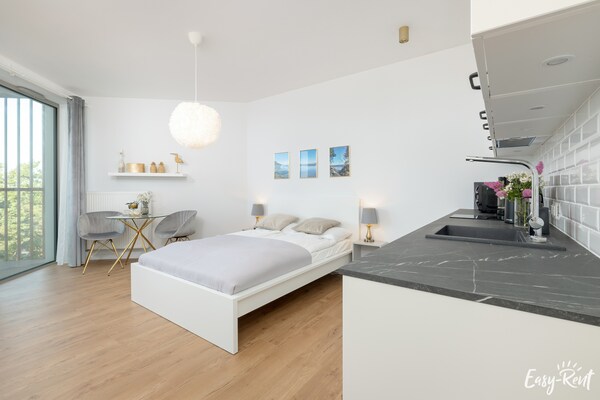Luxe studio op 80 meter van strand met wellness & zeezicht in Pobierowo - thumbnail 1