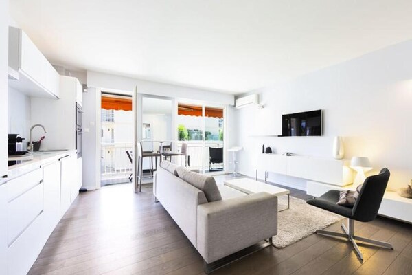 Modern appartement in Cannes Palm Beach met zeezicht en terras - thumbnail 3
