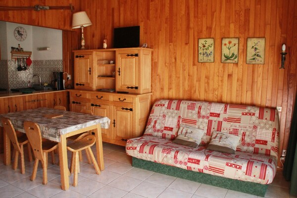Knusse studio voor 4 in Châtel, op 100m van de skilift - thumbnail 3