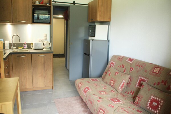 Knus appartement met balkon en valleizicht in Châtel, vlakbij het centrum - thumbnail 2