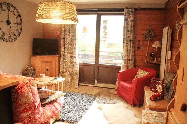 Knus appartement voor 4 aan de golfbaan met bergzicht in Châtel - thumbnail 4
