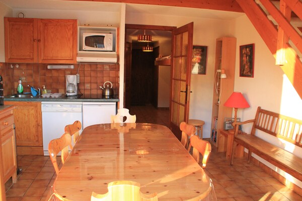 Appartement Châtel: 6 pers., balkon met bergzicht, vlakbij skilift - thumbnail 1