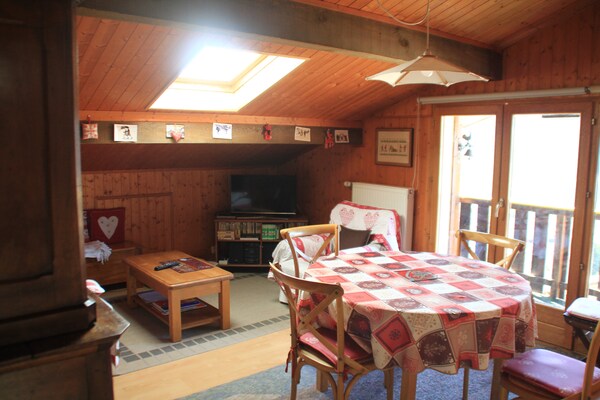 Knus appartement in Châtel, 100m van Super Châtel gondel - thumbnail 3