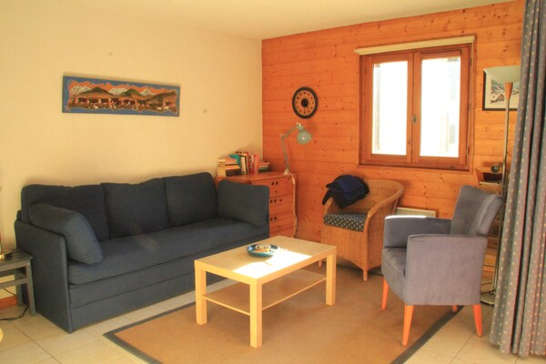 Appartement aan de piste in Châtel – 100m van de gondel, 6 personen - thumbnail 1