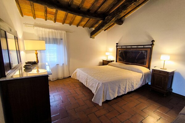 Authentiek Toscaans appartement tussen wijngaarden bij San Leolino - thumbnail 4