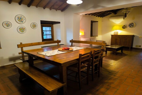 Authentiek Toscaans appartement tussen wijngaarden bij San Leolino - thumbnail 3