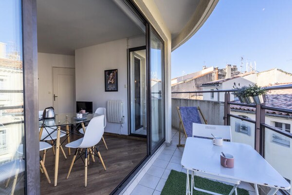 Knus appartement met zonnig terras in Montpellier voor 4 personen - thumbnail 2