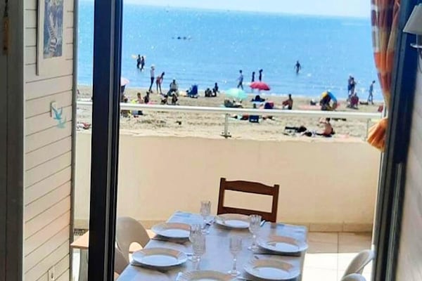 Strandappartement met zeezicht in Le Grau du Roi, op 450m van het centrum - thumbnail 1