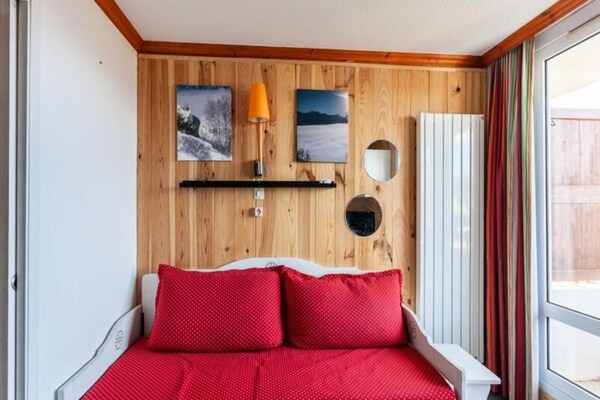 Knus appartement voor 5 met balkon en bergzicht nabij de piste in Alpe d'Huez - thumbnail 2
