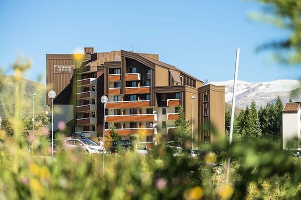 Knus appartement in Alpe d'Huez met balkon en uitzicht op de bergen - thumbnail 5
