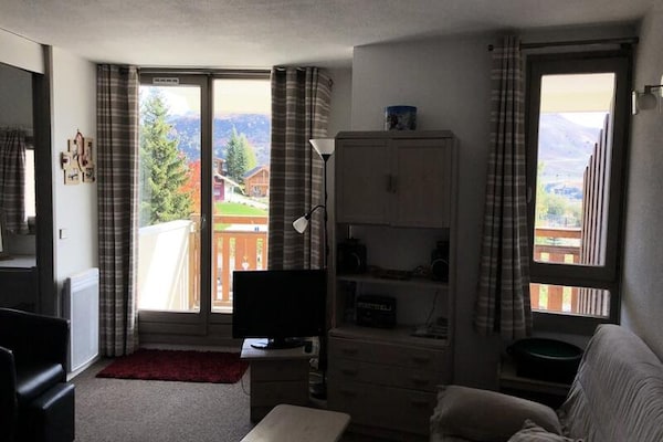 Appartement aan de piste in Huez met zuidbalkon en skiberging - thumbnail 1