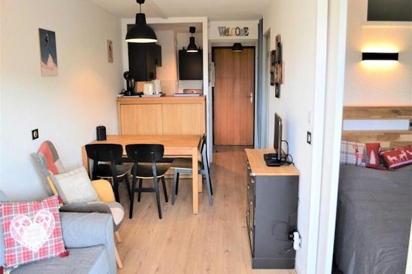 Appartement 6 pers. aan de voet van de piste in Huez met balkon op het zuiden - thumbnail 3