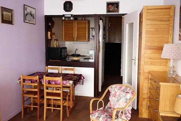 Knus appartement op het zuiden in Huez, vlakbij de piste - thumbnail 4