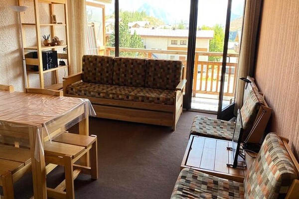 Knus appartement op de piste in Huez met balkon op het zuiden - thumbnail 6