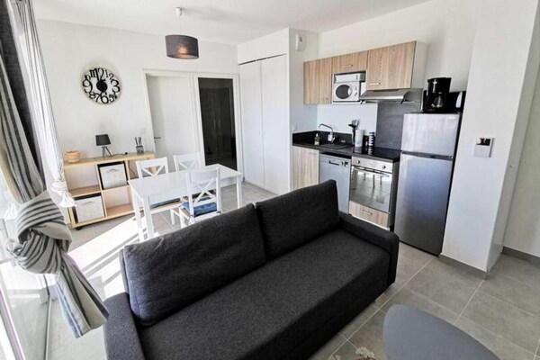 Licht appartement op loopafstand van strand en centrum Leucate - thumbnail 3