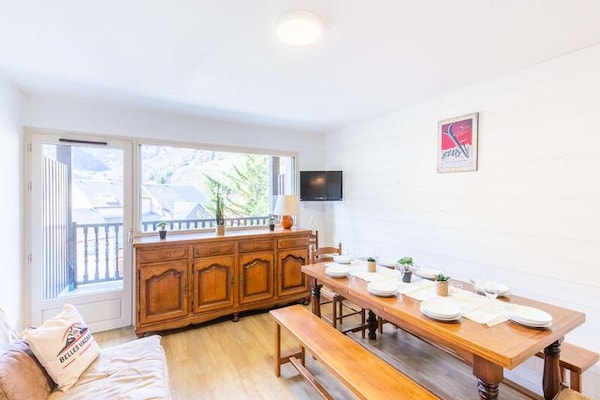 Ruim duplex appartement voor 9 personen bij de thermen van Saint-Lary - thumbnail 1